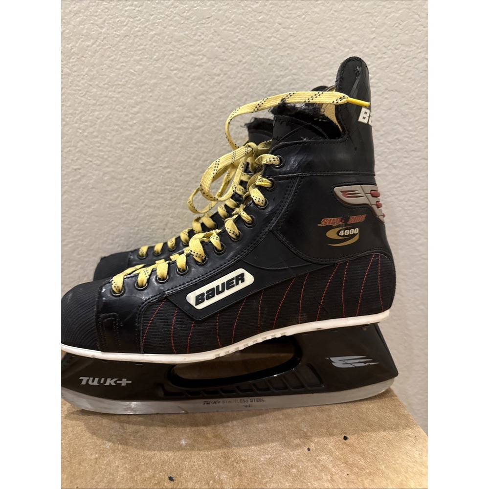 Bauer Supreme 4000 Hockey Skates Senior Size‎ 12 TUUK+ Holder Stainless Steel